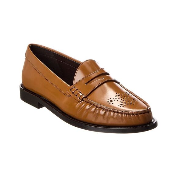 Celine Vivienne Leather Loafer, Brown - Picture 1 of 5